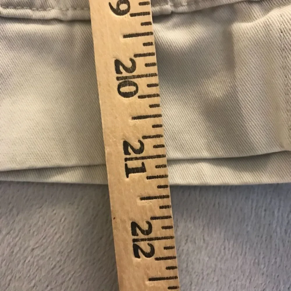 Polo Jeans Co Ralph Lauren Cargo Shorts Mens 33 Khaki Y2K Baggy Button Fly‎ READ